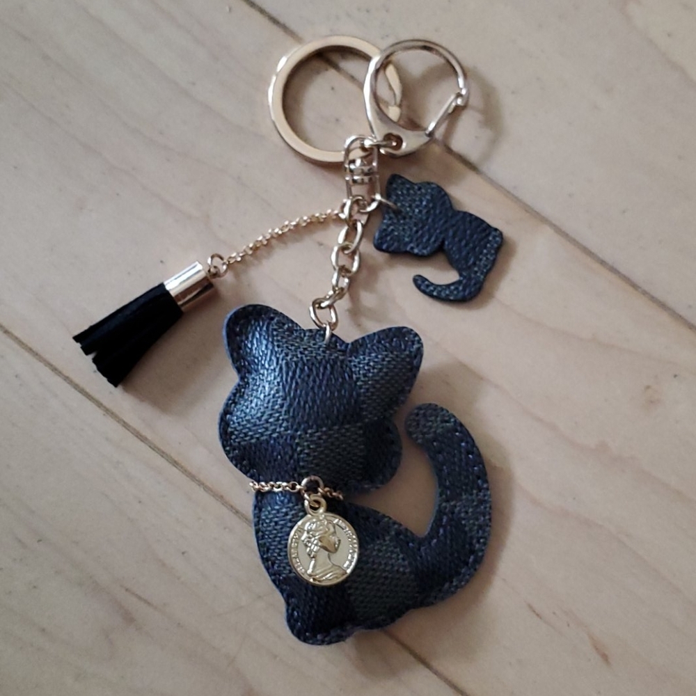 Black Cat Tassels Key-chain or Purse/Handbag Charm